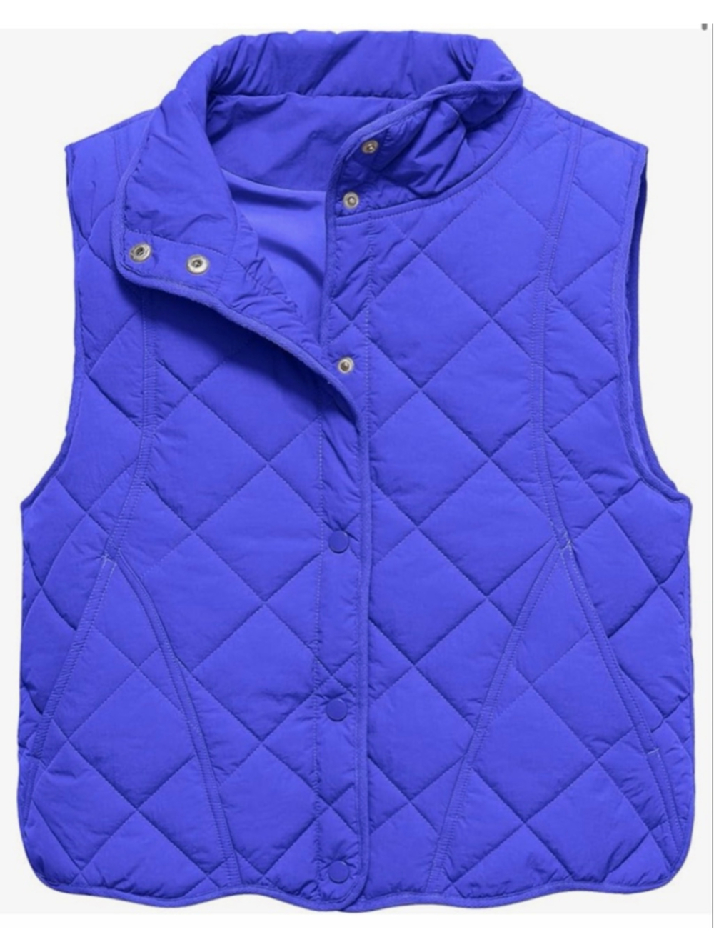 NEW Puffer Vest Sleeveless Button Down Outerwear Warm Quilted Lightweight XS